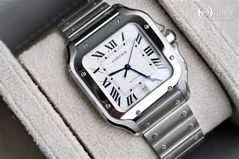 cartier santos.large|cartier santos large for sale.